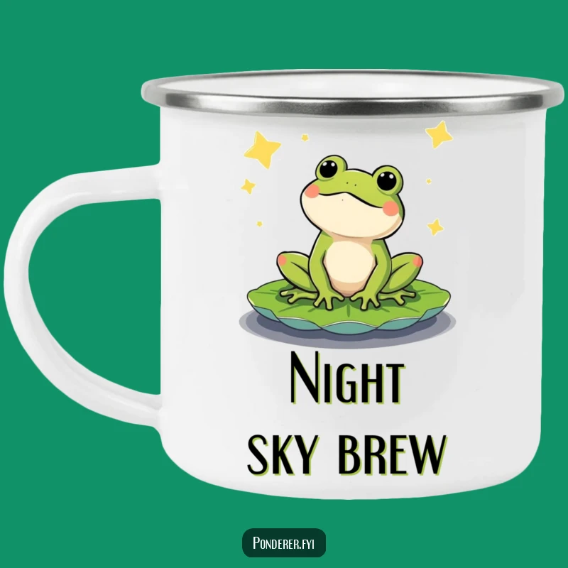 Funny Content Frog Camping Mug: Adventure Stargazer Cup, Hilarious Outdoor Gear