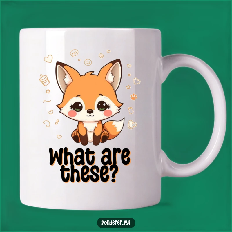 Funny Fox Doodle Mug: Whimsical Expressions for Your Morning Brew