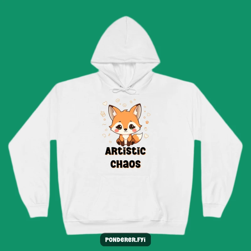 Cozy Funny Fox Doodle Hoodie: Snuggle Up in Whimsical Style and Comfort