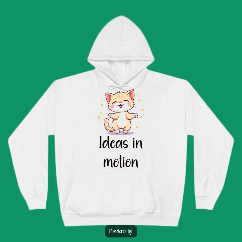 Funny Giggling Kitten Idea Hoodie: Cozy Creative Spark Sweatshirt, Awesome Funny Gift