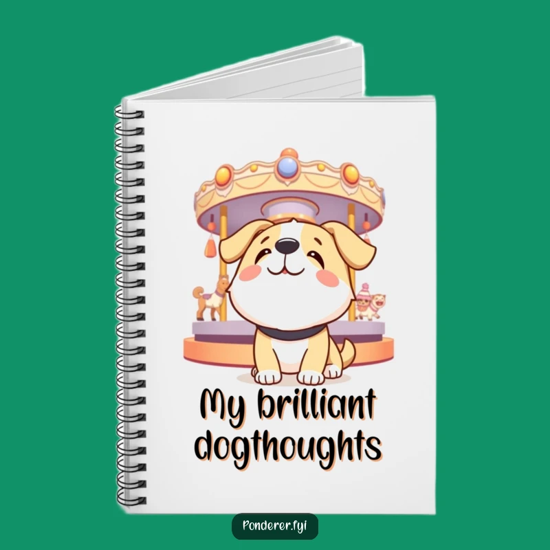 Funny Dog Thoughts Notebook: Jot Down Happy Ideas