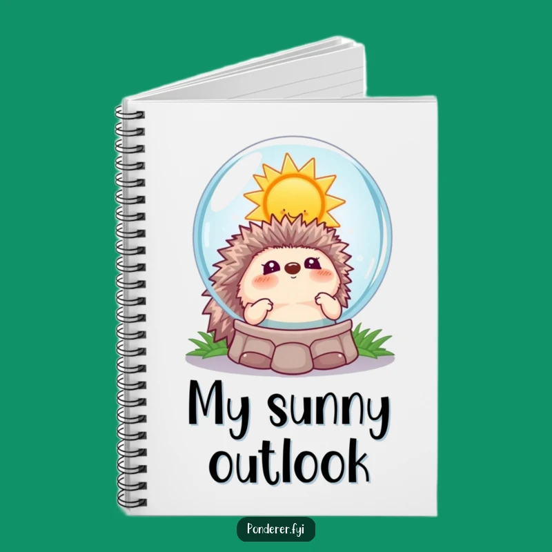 Funny Hedgehog Fortune Notebook: Comedic Journal for Sunny Ideas