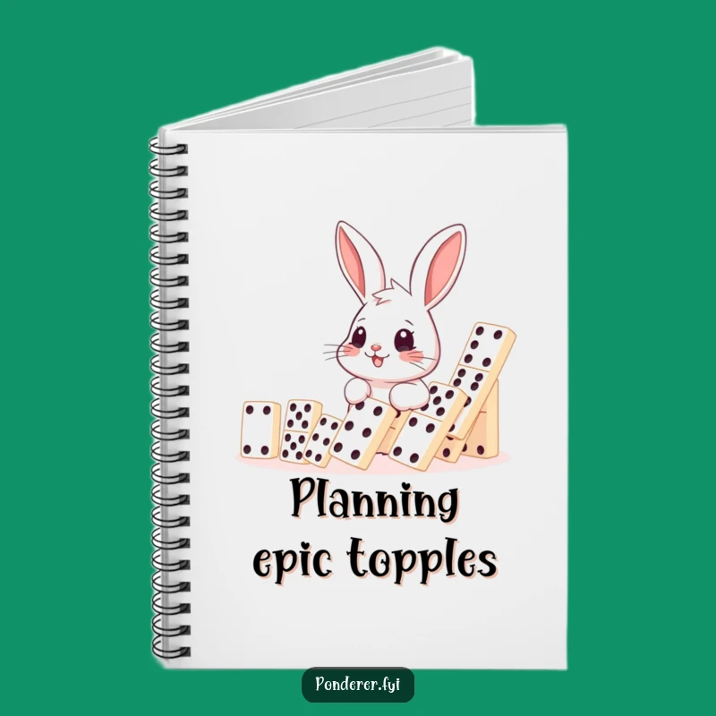 Funny Rabbit Domino Notebook: Jot Down Fun, Ideal Humorous Gift