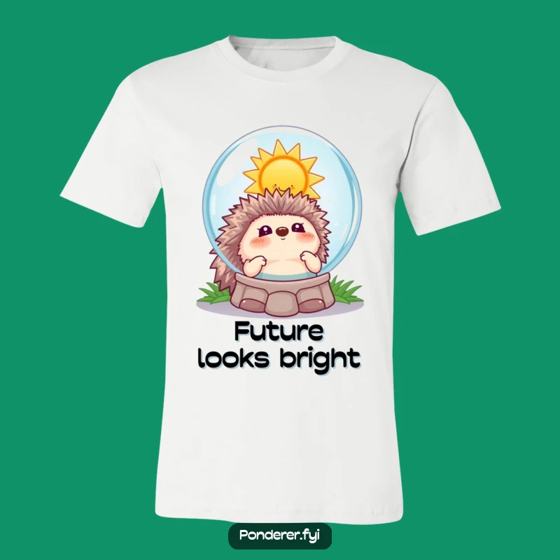 Funny Hedgehog Sun Tee: Comedic Apparel for Dreamers